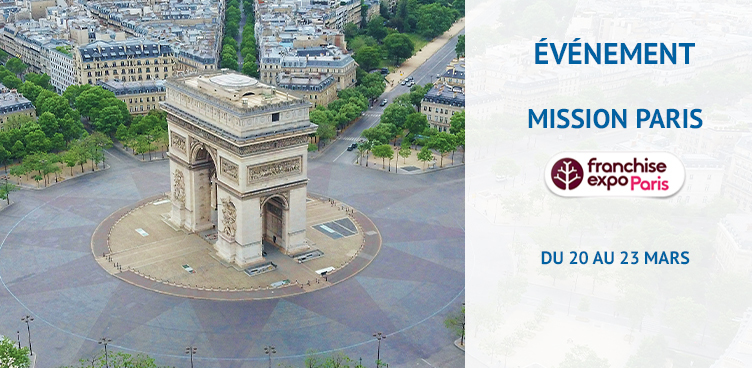 Mission Franchise Expo Paris 2022 – du 20 au 23 mars 2022